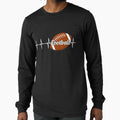 Football Heartbeat T-Shirt - Casual Everyday Wear Unisex - T-Shirt, Sweatshirt, Hoodie