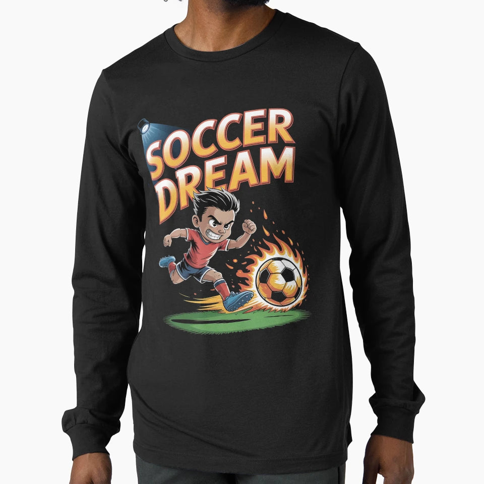 Soccer Dreams Its Beautiful Soccer T-Shirt - Aesthetic Graphic for Adults - T-Shirt, Sweatshirt, Hoodie