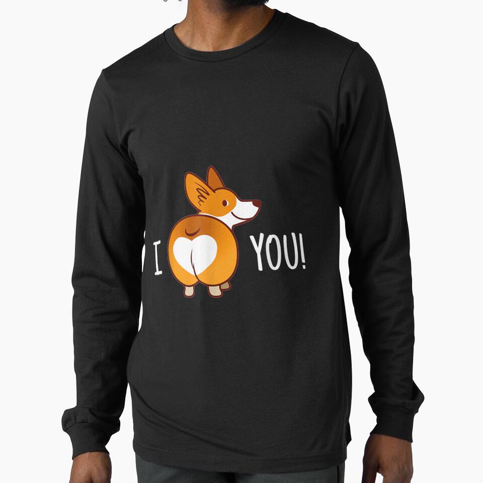 Corgi Butt Love Dog Pet Puppy by paudels - Adult & Kids T-Shirts, Sweatshirts & Hoodies apparel design preview 1