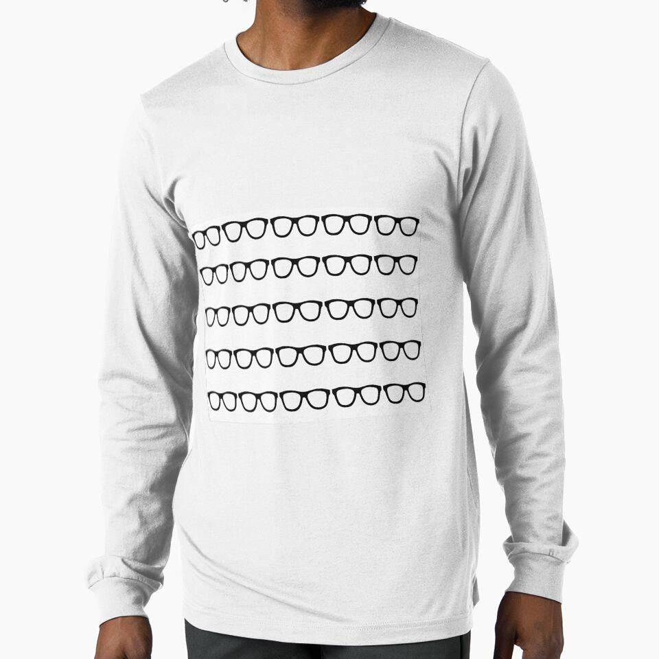 Classic Black Nerd Glasses by GeekyGirlsGarb - Adult & Kids T-Shirts, Sweatshirts & Hoodies apparel design preview 1
