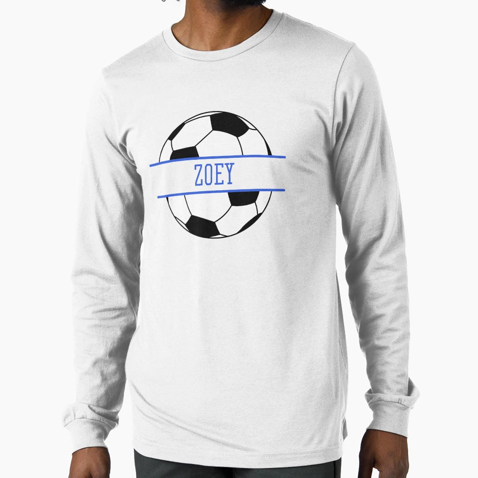 Zoey Personalized Soccer Ball T-Shirt - Aesthetic Graphic Men Women - T-Shirt, Sweatshirt, Hoodie