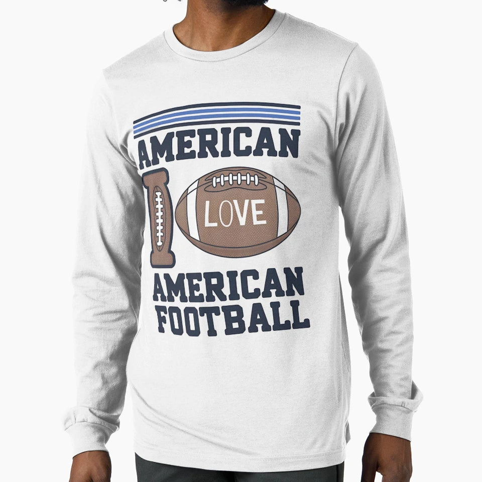 My American Football American T-Shirt - Casual Everyday Wear for Adults - T-Shirt, Sweatshirt, Hoodie