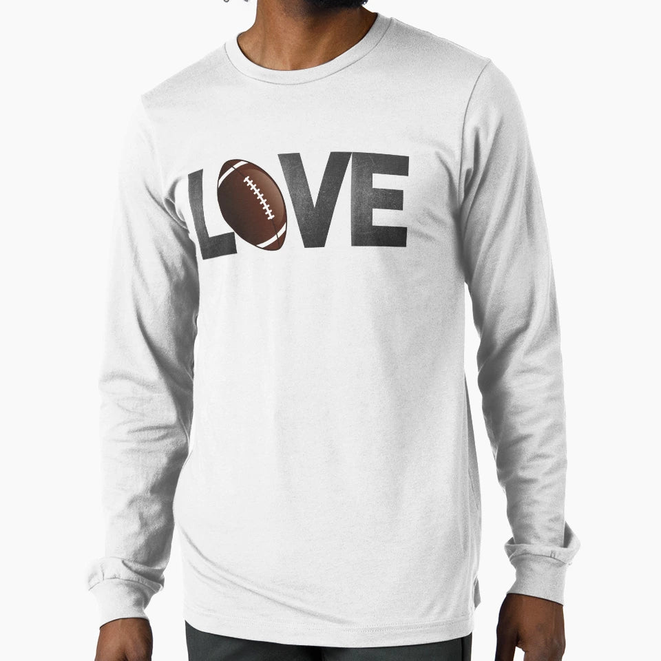 Football Love T-Shirt - Trendy Graphic Unisex - T-Shirt, Sweatshirt, Hoodie