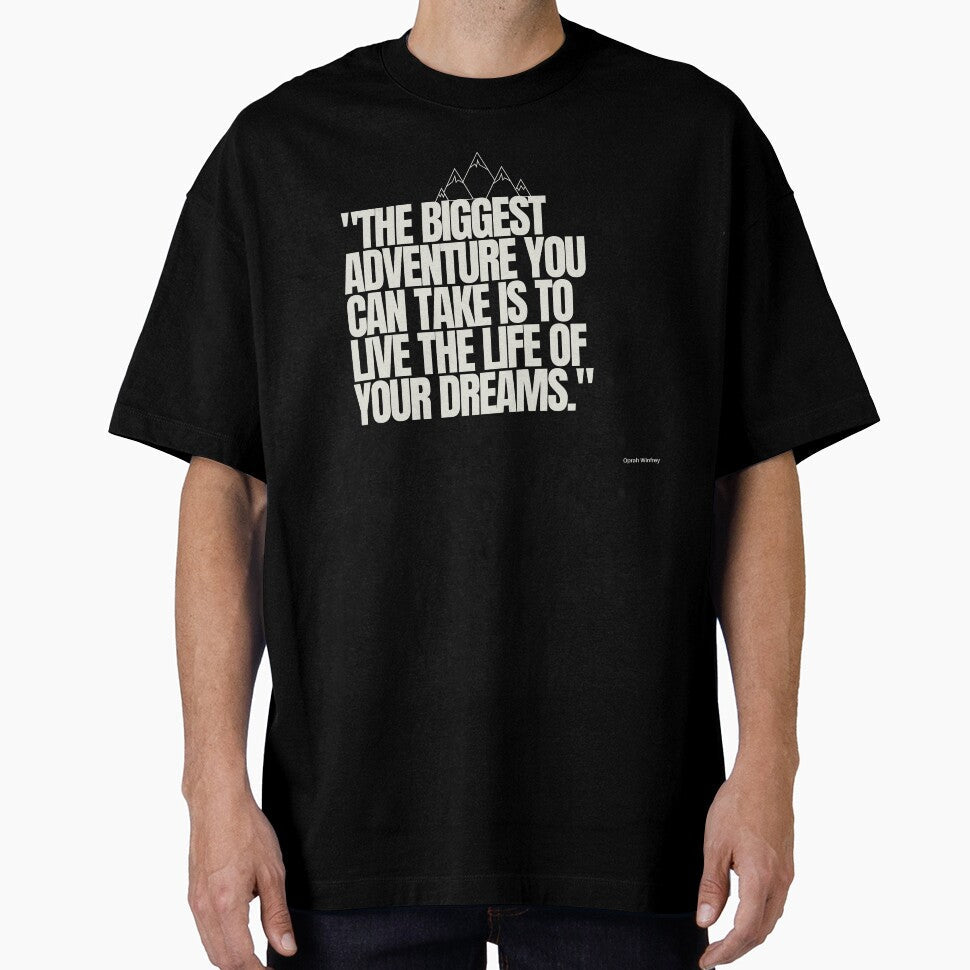"The biggest adventure you can take is to live life - Adult & Kids T-Shirts, Sweatshirts & Hoodies apparel design preview 1