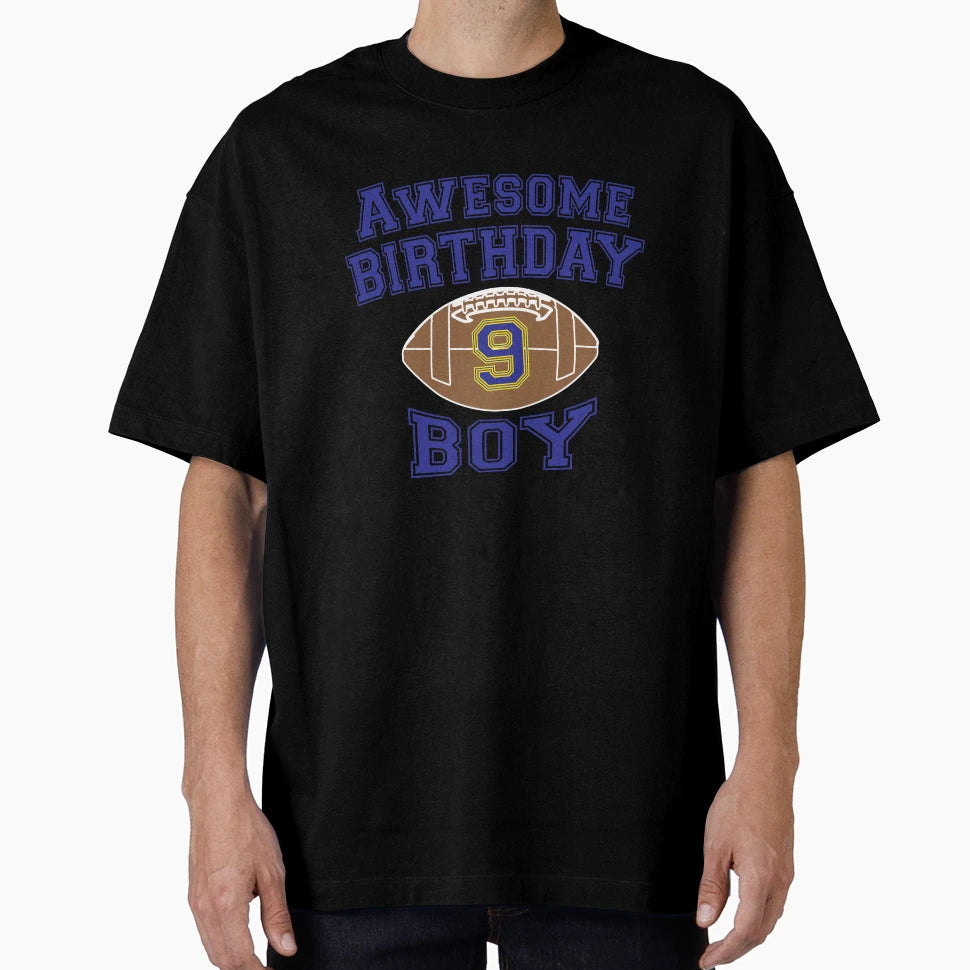 Birthday 9 Years Old T-Shirt - Minimalist Print Unisex - T-Shirt, Sweatshirt, Hoodie