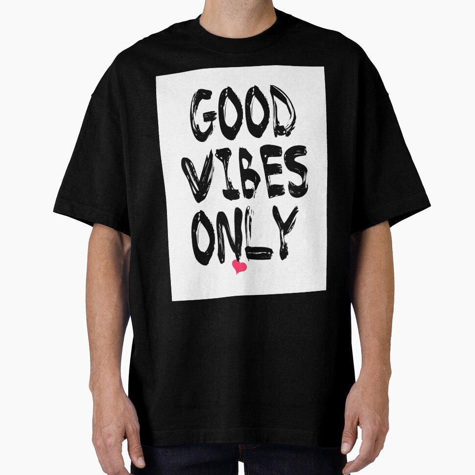 Typography Good Vibes Only by Lana Reese - Adult & Kids T-Shirts, Sweatshirts & Hoodies apparel design preview 1