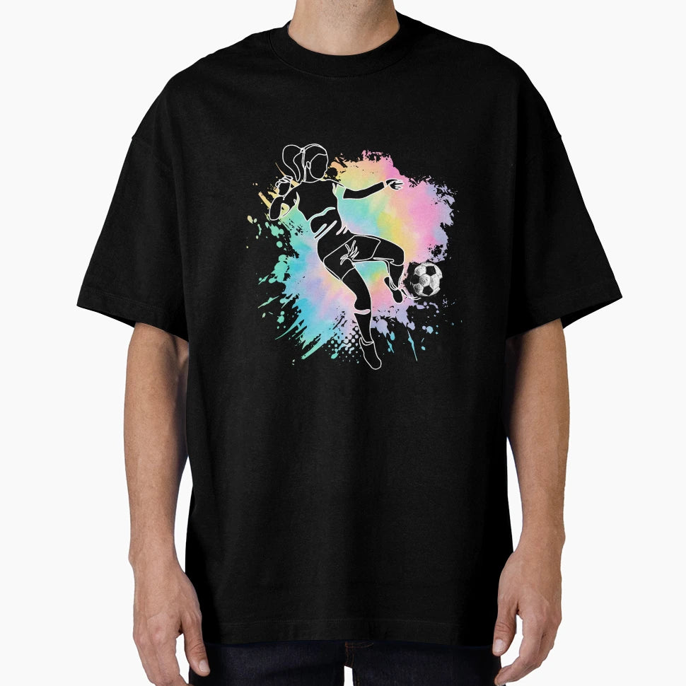 Funny Tie Dye Soccer Soccer Lover Gift T-Shirt - Custom Art Print Men Women - T-Shirt, Sweatshirt, Hoodie