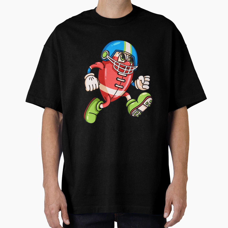American Football Cartoon T-Shirt - Streetwear Style Unisex - T-Shirt, Sweatshirt, Hoodie