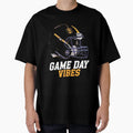 Copy Purple Gold Helmet Game Day Vibes T-Shirt - Unique Graphic Men Women - T-Shirt, Sweatshirt, Hoodie