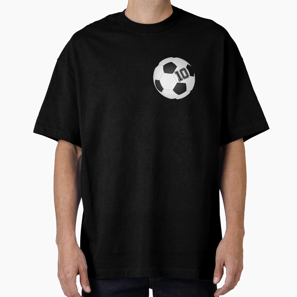 Football Player Jersey No 10 Soccer T-Shirt - Minimalist Print Unisex - T-Shirt, Sweatshirt, Hoodie