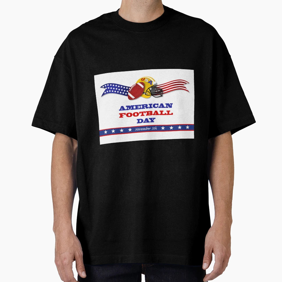 Patriotic American Football Day T-Shirt - Fun Novelty Design Unisex - T-Shirt, Sweatshirt, Hoodie
