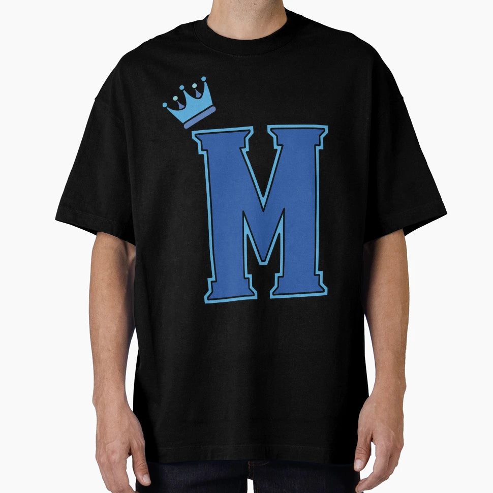 Blue Letter M T-Shirt - Graphic Print for Adults - T-Shirt, Sweatshirt, Hoodie