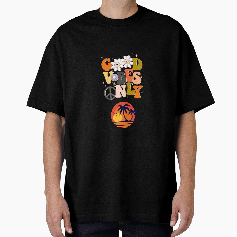 Good Vibes Only Positive Quote Typography Design - Adult & Kids T-Shirts, Sweatshirts & Hoodies apparel design preview 1