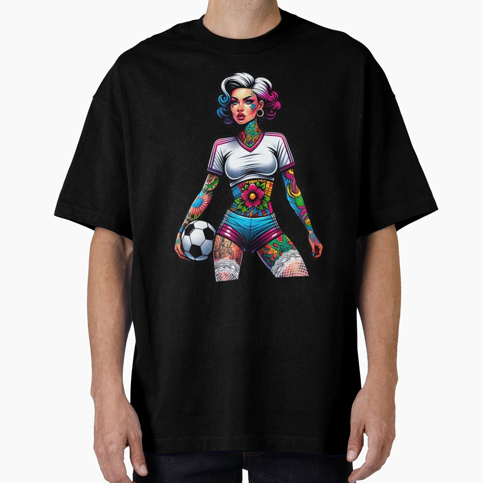 Soccer Player T-Shirt - Custom Art Print Men Women - T-Shirt, Sweatshirt, Hoodie