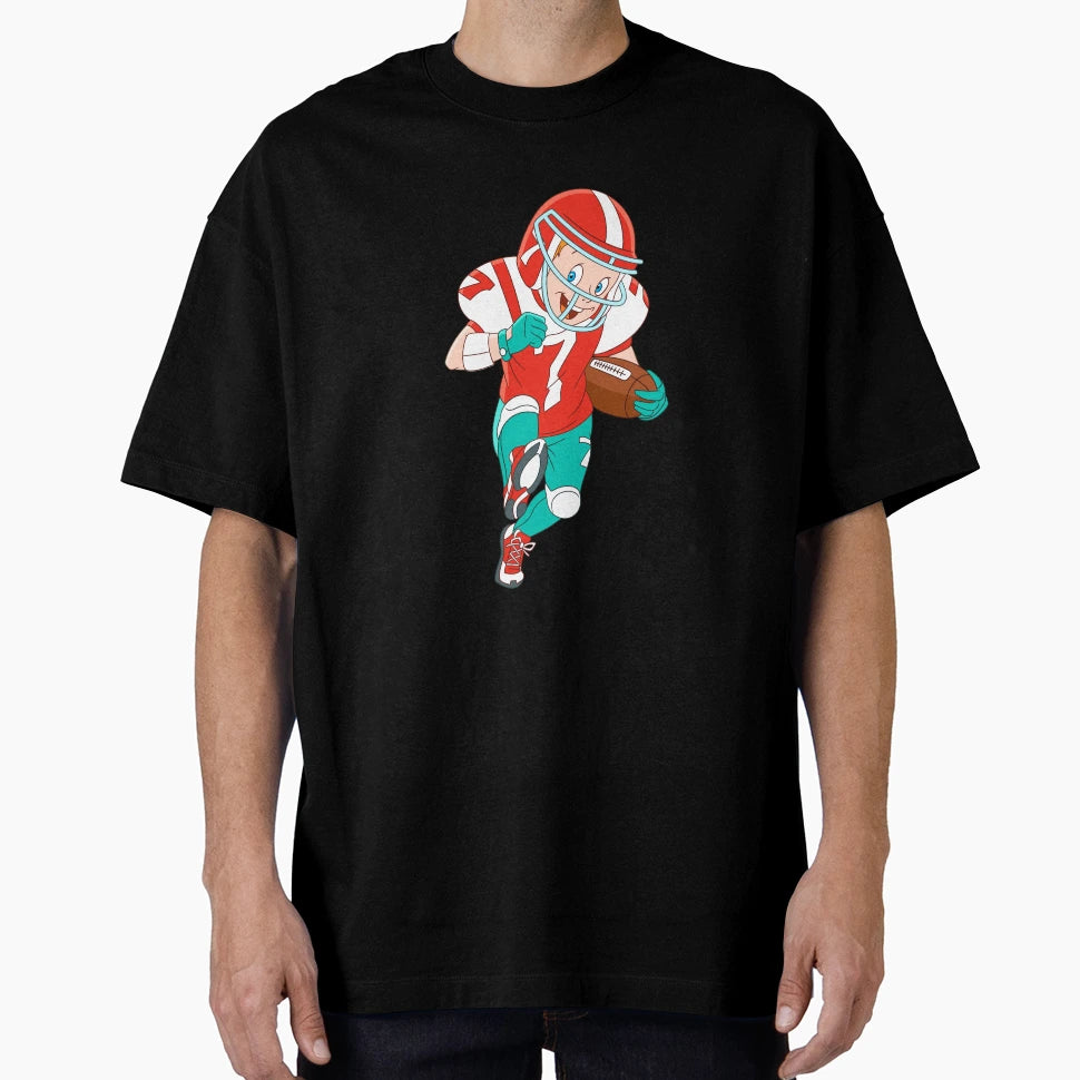 American Football Cartoon T-Shirt - Aesthetic Graphic Unisex - T-Shirt, Sweatshirt, Hoodie