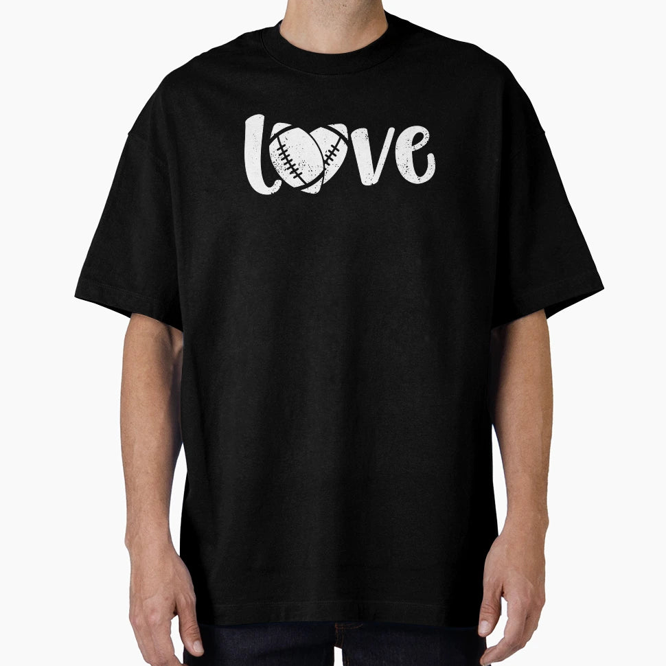 Football Love T-Shirt - Minimalist Print Men Women - T-Shirt, Sweatshirt, Hoodie