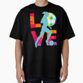 Love Feminine Soccer Funny Psychedelic And T-Shirt - Graphic Print Unisex - T-Shirt, Sweatshirt, Hoodie