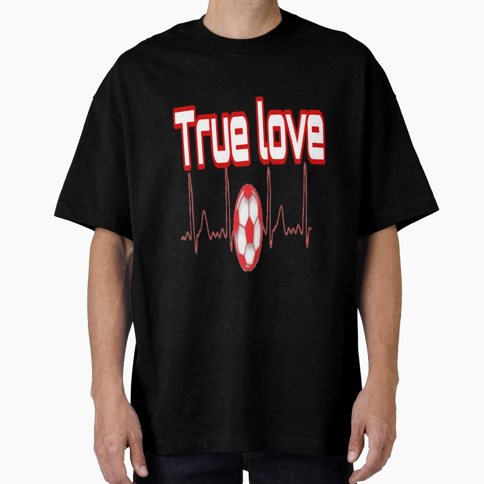 Love Football T-Shirt - Minimalist Print Unisex - T-Shirt, Sweatshirt, Hoodie