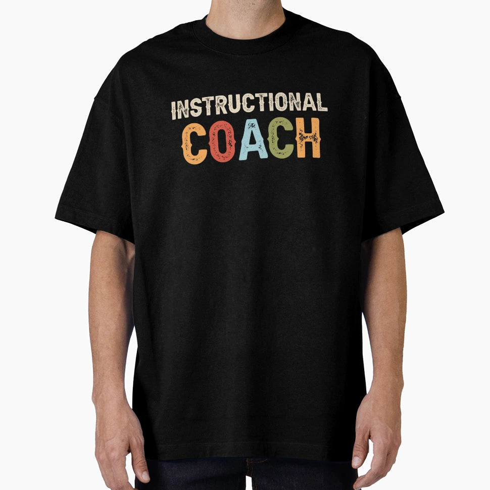 Instructional Coach Job Occupation Funny T-Shirt - Minimalist Print Unisex - T-Shirt, Sweatshirt, Hoodie