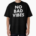 Retro No Bad Vibes by peakednthe90s - Adult & Kids T-Shirts, Sweatshirts & Hoodies apparel design preview 1