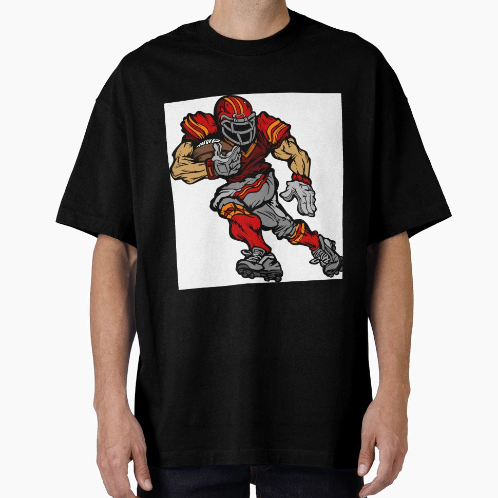 American Football Player T-Shirt - Minimalist Print for Adults - T-Shirt, Sweatshirt, Hoodie