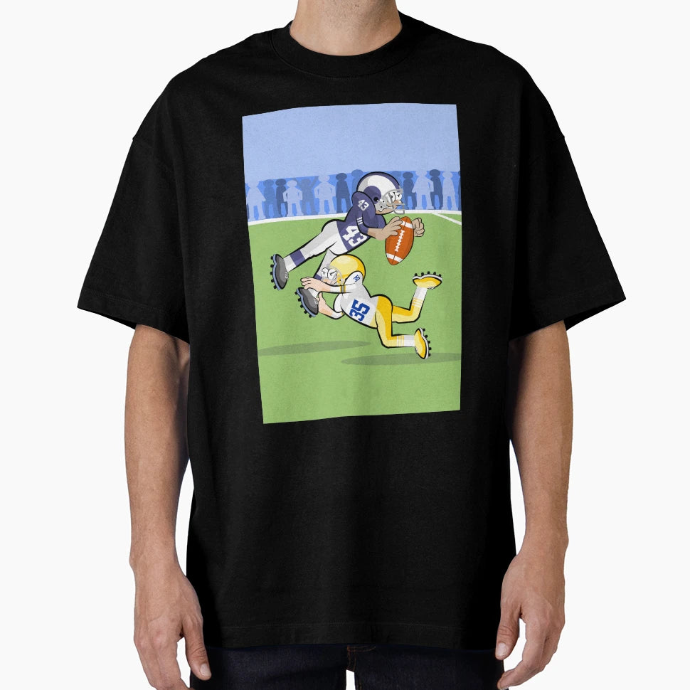 American Football Player Catching Ball T-Shirt - Streetwear Style Unisex - T-Shirt, Sweatshirt, Hoodie