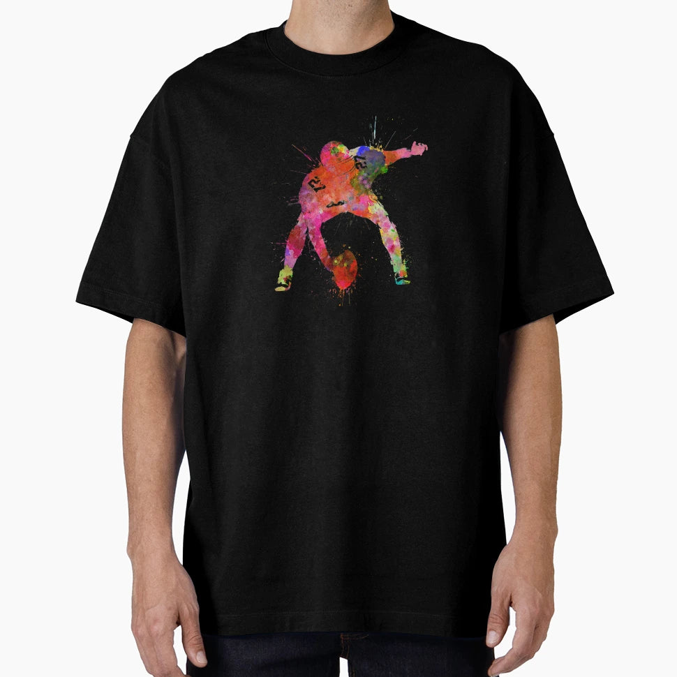 Center American Football Player T-Shirt - Aesthetic Graphic for Adults - T-Shirt, Sweatshirt, Hoodie