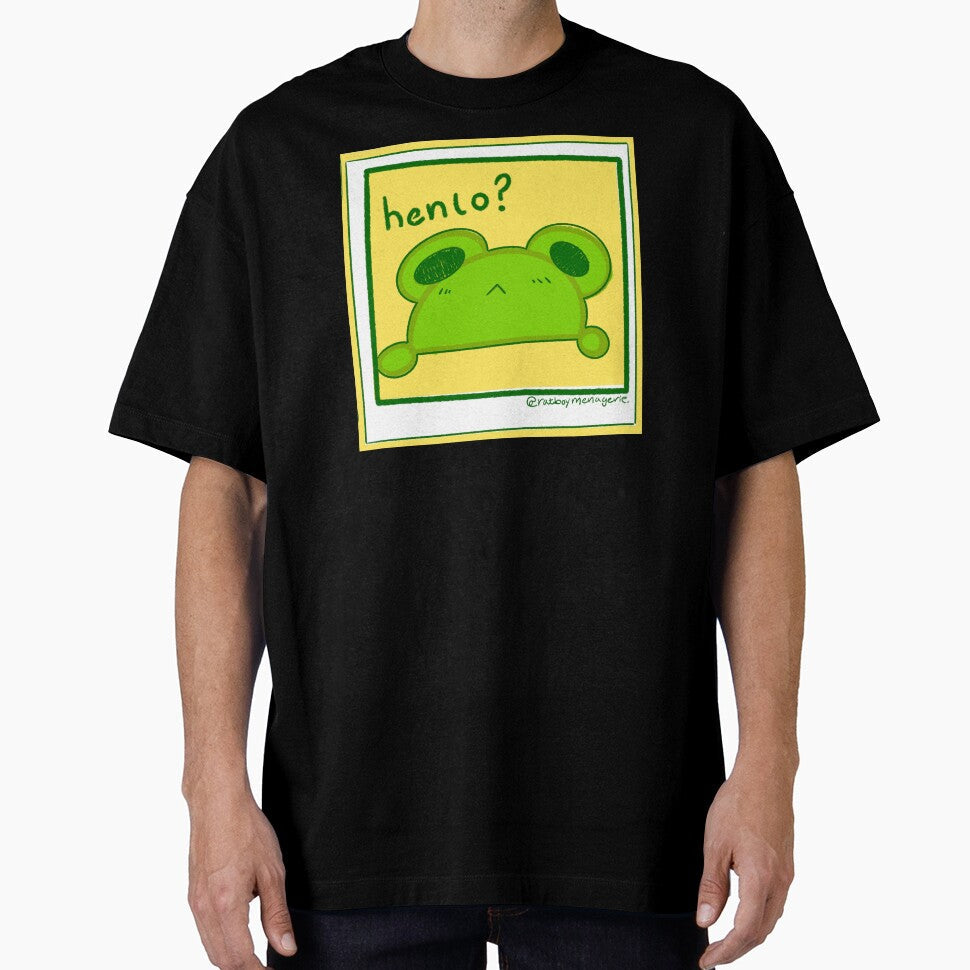 Hello Frog Friend Digital Art by Ratboymenagerie - Adult & Kids T-Shirts, Sweatshirts & Hoodies apparel design preview 1
