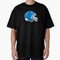 Blue American Football Helmet T-Shirt - Custom Art Print for Adults - T-Shirt, Sweatshirt, Hoodie
