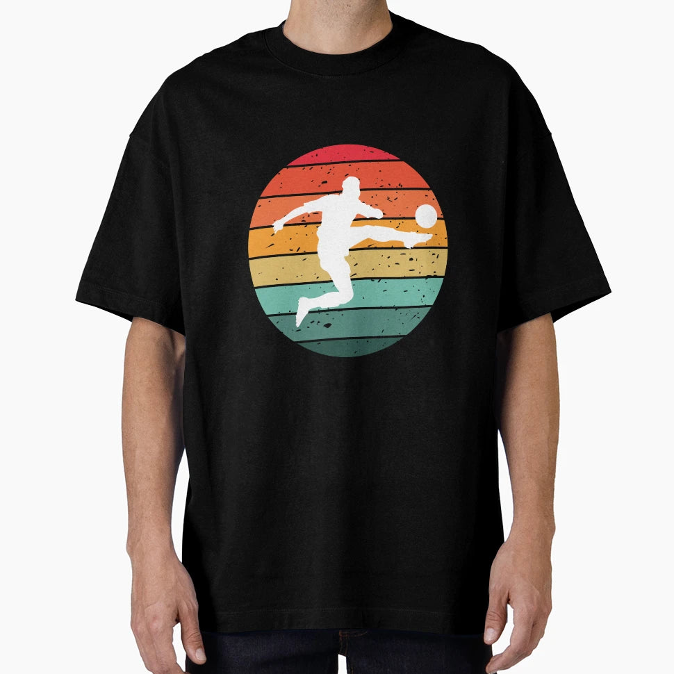 Soccer Player Silhouette Football T-Shirt - Minimalist Print for Adults - T-Shirt, Sweatshirt, Hoodie