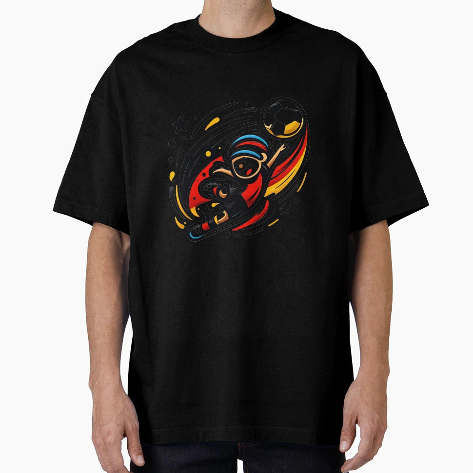 Dynamic Lively Football Player T-Shirt - Unique Graphic Unisex - T-Shirt, Sweatshirt, Hoodie