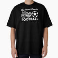 My Second Love Is Football Gifts T-Shirt - Novelty Apparel for Adults - T-Shirt, Sweatshirt, Hoodie
