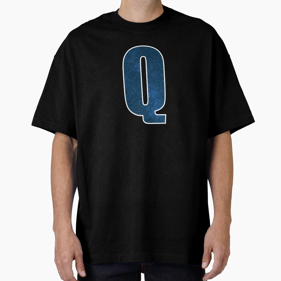 Letter Q Stars Sky Monogram Art T-Shirt - Custom Art Print Men Women - T-Shirt, Sweatshirt, Hoodie