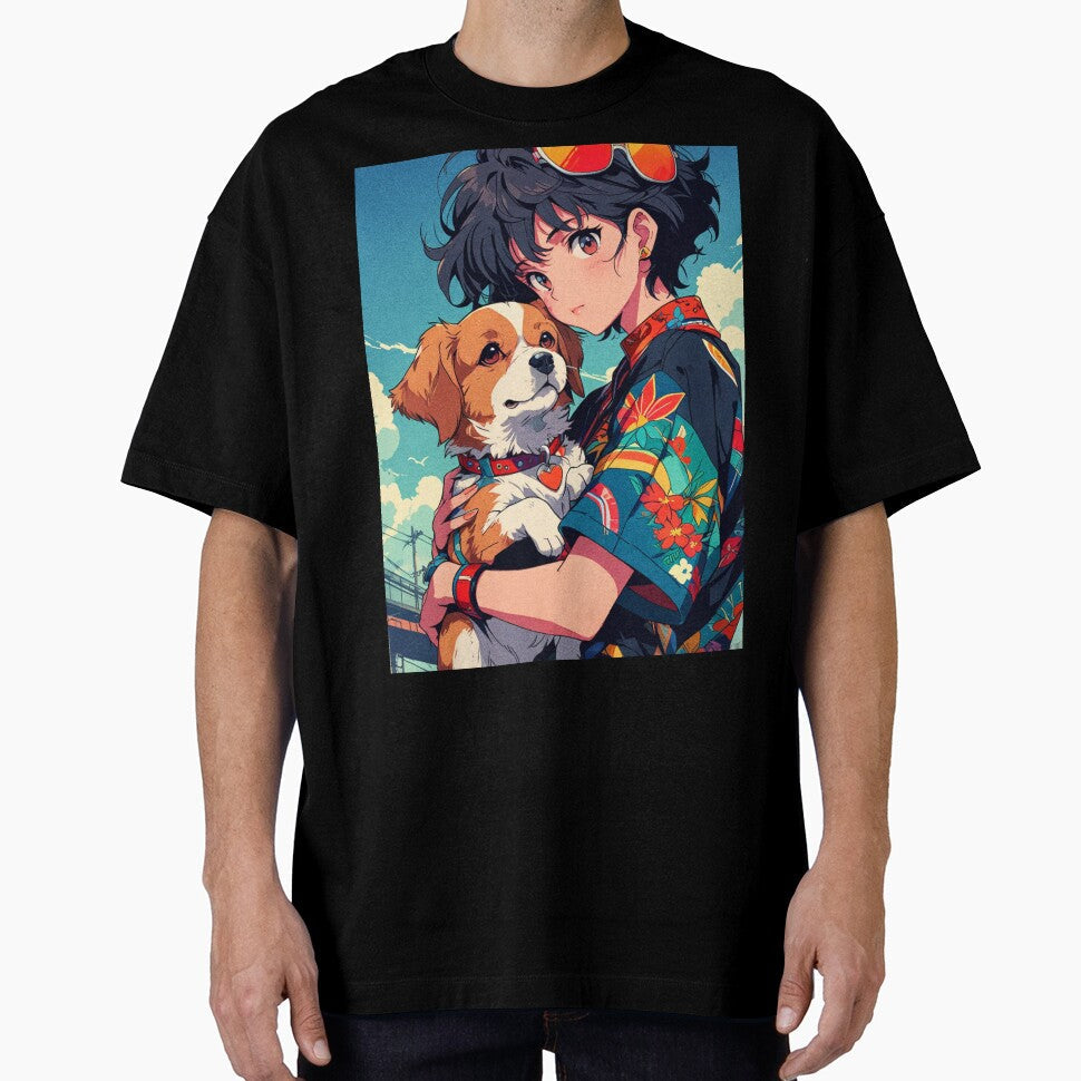 Puppy Love Retro by Urban Wave - Adult & Kids T-Shirts, Sweatshirts & Hoodies apparel design preview 1