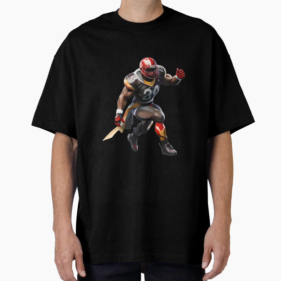 Dynamic Football Player 22 Vibrant T-Shirt - Fun Novelty Design Unisex - T-Shirt, Sweatshirt, Hoodie