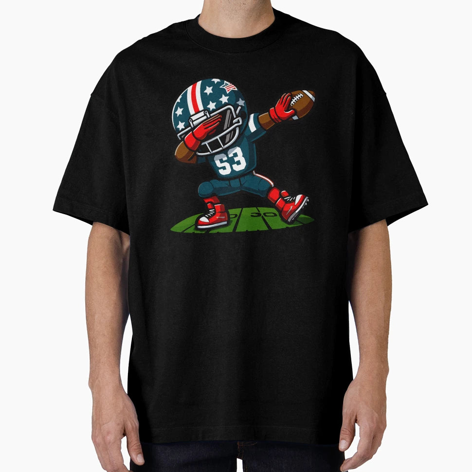 Dabbing American Soccer Player T-Shirt - Novelty Apparel Unisex - T-Shirt, Sweatshirt, Hoodie