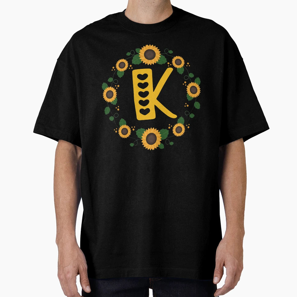 Monogram Letter K T-Shirt - Trendy Graphic Unisex - T-Shirt, Sweatshirt, Hoodie
