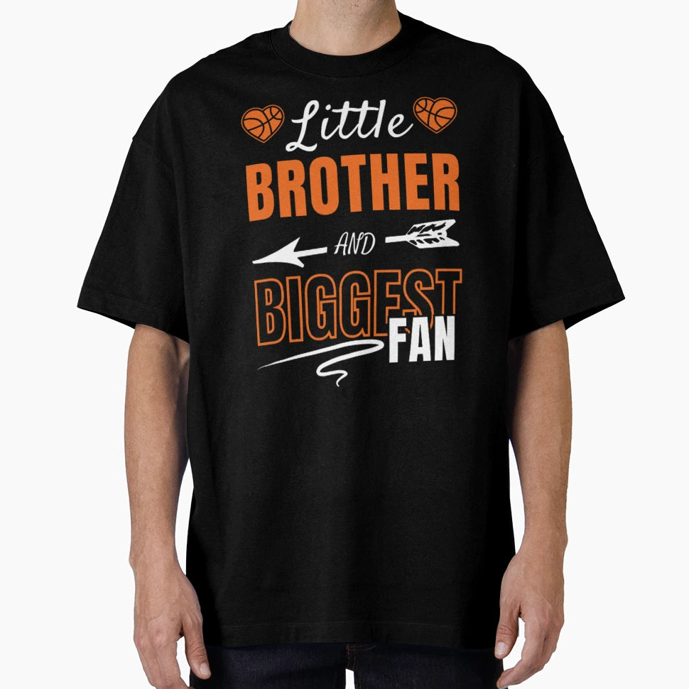 Little Brother And Biggest Fan T-Shirt - Novelty Apparel Men Women - T-Shirt, Sweatshirt, Hoodie