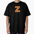 Z Letter Sewn College Usa Leather T-Shirt - Streetwear Style for Adults - T-Shirt, Sweatshirt, Hoodie