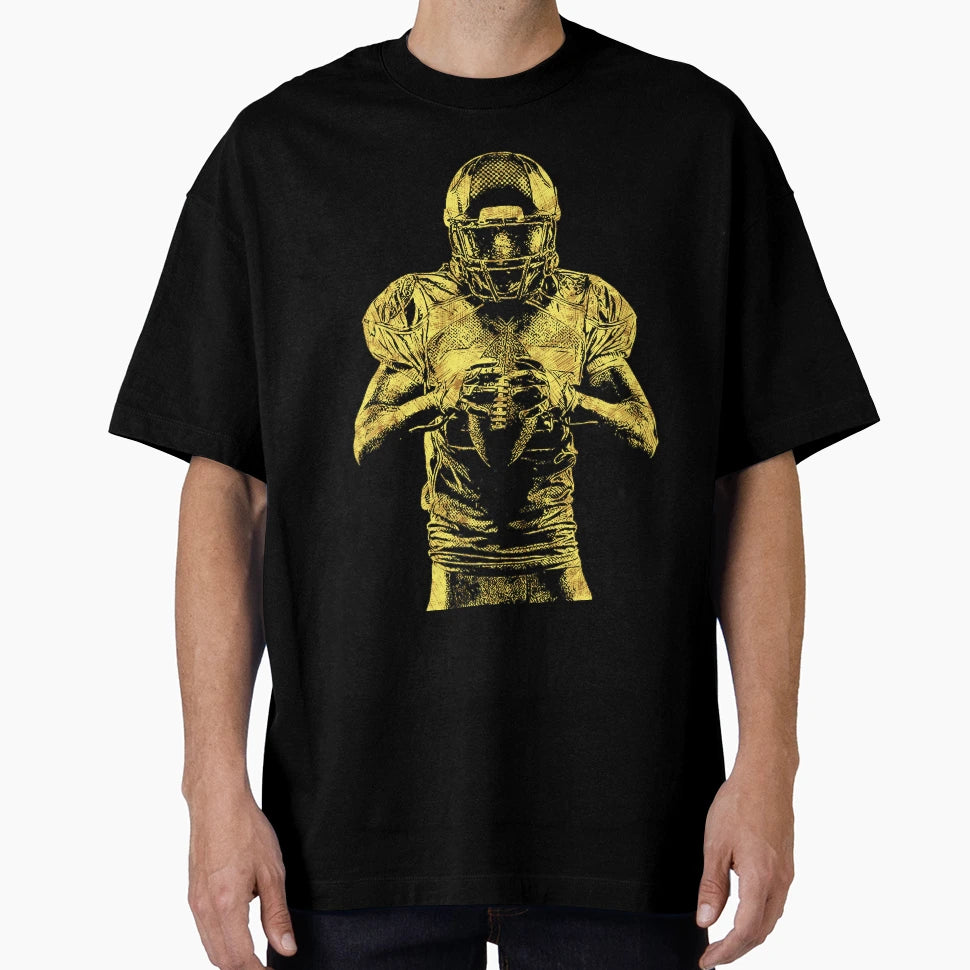 Football Player Unique Abstract T-Shirt - Custom Art Print for Adults - T-Shirt, Sweatshirt, Hoodie
