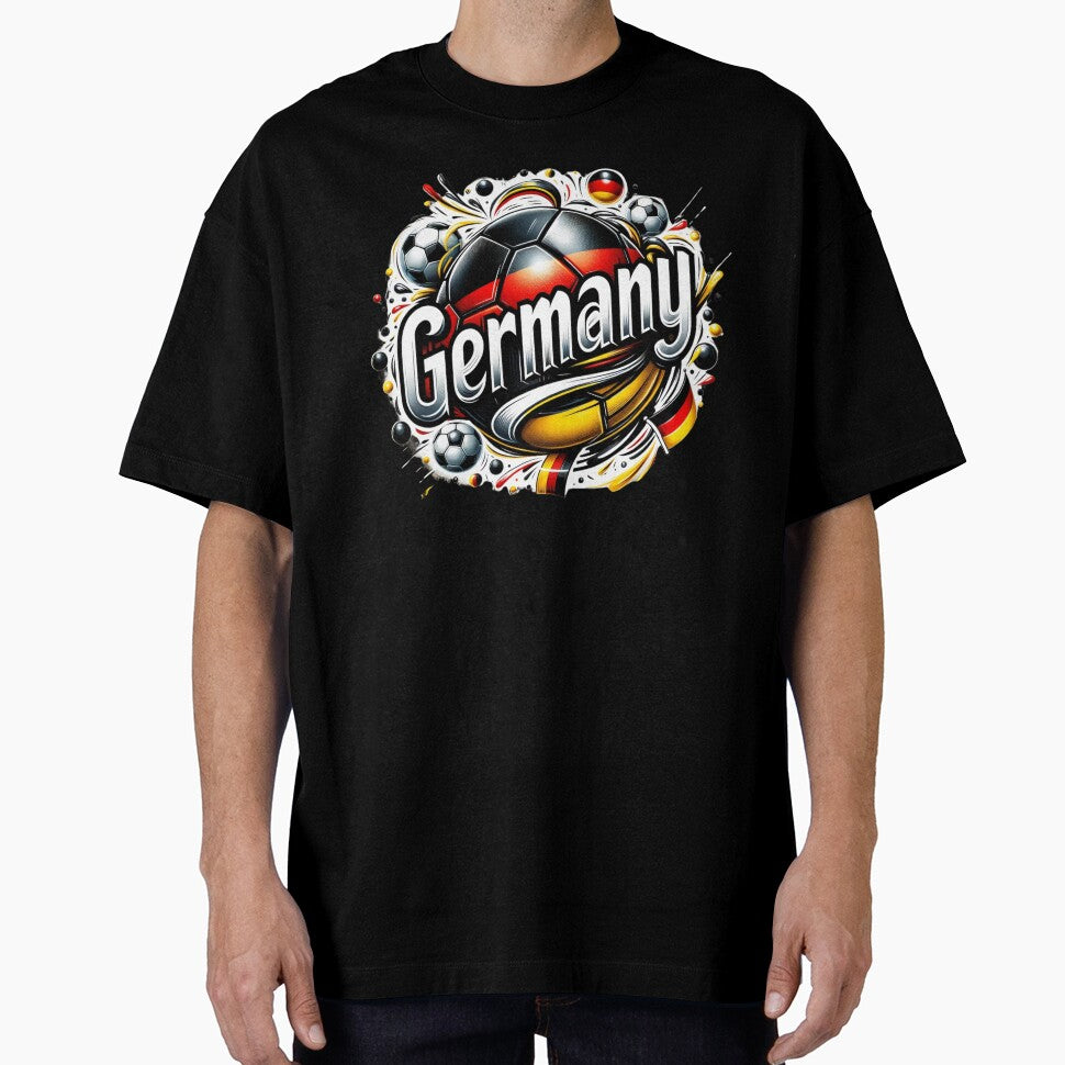 Dynamic Germany Football Fan by ZbigArt - Adult & Kids T-Shirts, Sweatshirts & Hoodies apparel design preview 1