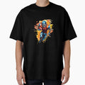 Artistic Cartoon Football Player Painting T-Shirt - Unique Graphic Unisex - T-Shirt, Sweatshirt, Hoodie