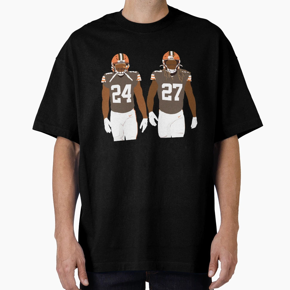 Nick Chubb Kareem Hunt T-Shirt - Aesthetic Graphic Men Women - T-Shirt, Sweatshirt, Hoodie
