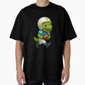 Green Dino Running Football T-Shirt - Casual Everyday Wear Men Women - T-Shirt, Sweatshirt, Hoodie