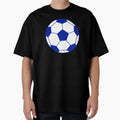 Soccer Ball Blue T-Shirt - Casual Everyday Wear Men Women - T-Shirt, Sweatshirt, Hoodie