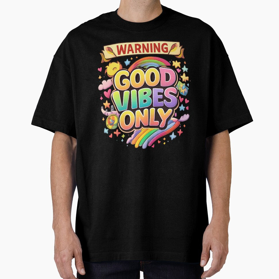 Warning: Good Vibes Only by Prayful - Adult & Kids T-Shirts, Sweatshirts & Hoodies apparel design preview 1