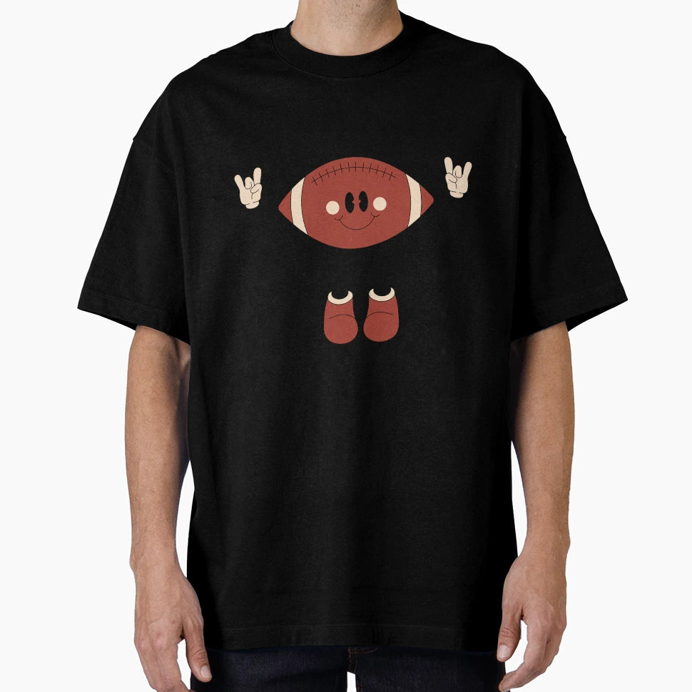American Football Cartoon T-Shirt - Custom Art Print Men Women - T-Shirt, Sweatshirt, Hoodie