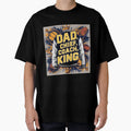 Dad Chief Coach King Collegiate Letterman T-Shirt - Graphic Print Unisex - T-Shirt, Sweatshirt, Hoodie