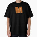 M Letter Sewn College Usa Leather T-Shirt - Custom Art Print Men Women - T-Shirt, Sweatshirt, Hoodie