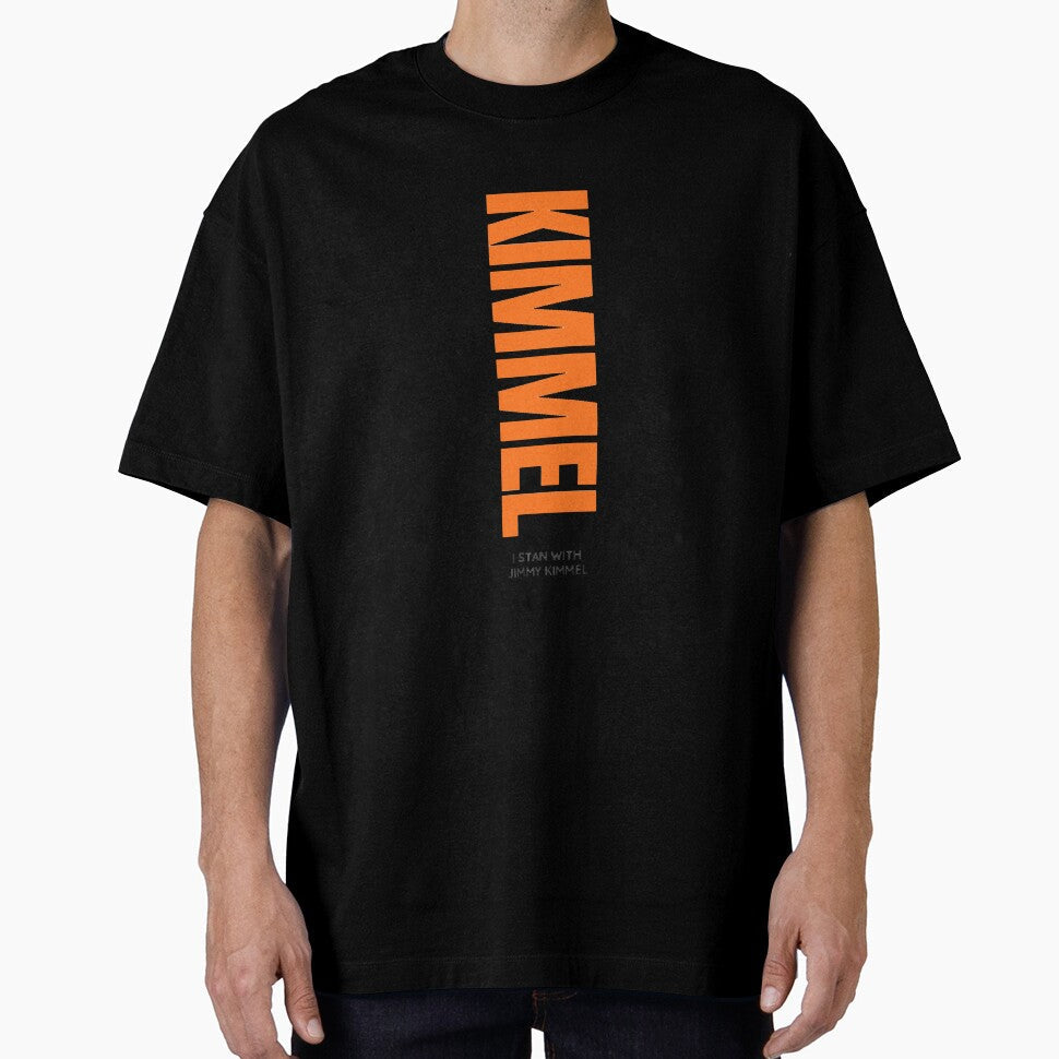 Jimmy Kimmel Bold Typography I Stand With by - Adult & Kids T-Shirts, Sweatshirts & Hoodies apparel design preview 1